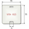 Бирка маркировочная У-134 квадратная для контрольного кабеля