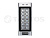 TS-KBD-EM-IP66 Metal; Кодонаборная панель со встреоенным считывателем; IP66